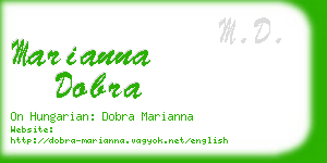 marianna dobra business card